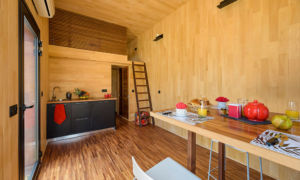 Cuisine dans Lodge en bois