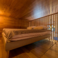 Chambre à coucher dans Tiny House construction bois
