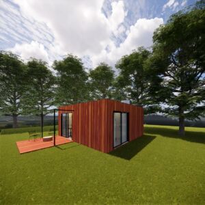 Maison kit bois exotique - Vue extérieure