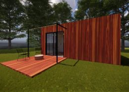 Maison kit taille XL en bois exotique