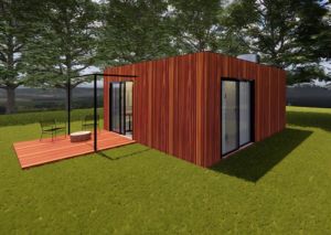 Maison kit taille XXL en bois exotique